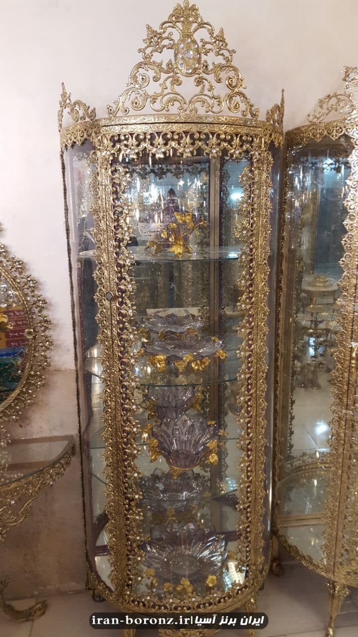 بوفه برنزی نیم گرد