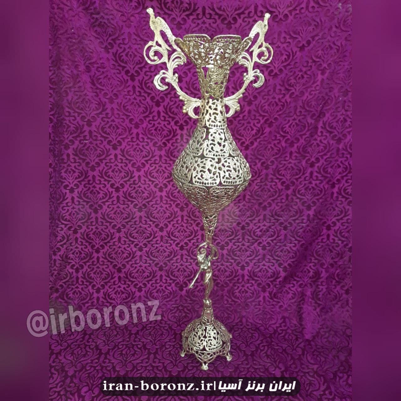 گلدان توری برنزی مدل بانو