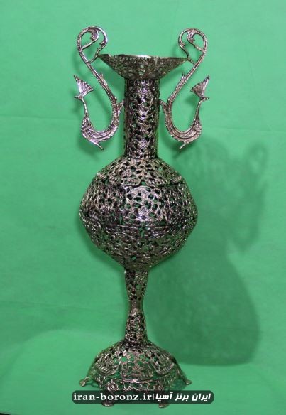 گلدان کنارسالنی برنزی مدل فرحی