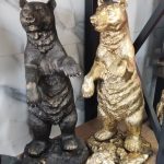 مجسمه خرس ایستاده برنزی