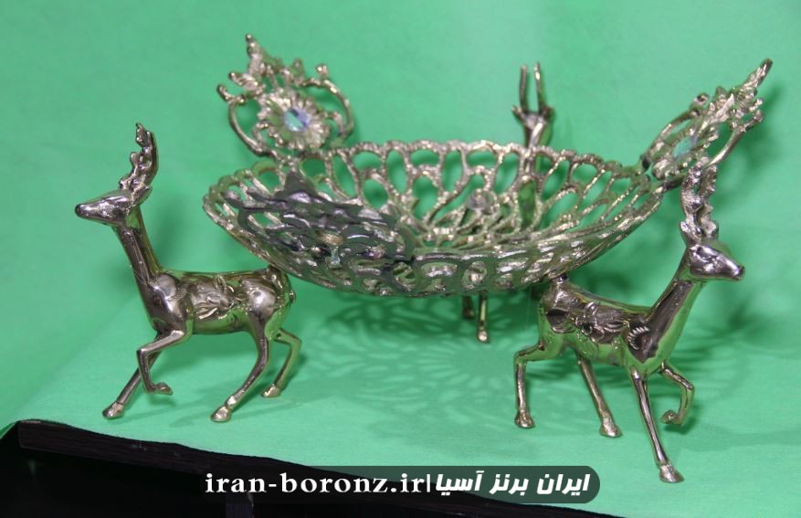 میوه خوری رومیزی برنزی 3 گوزن