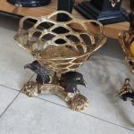 میوه خوری رومیزی برنزی مدل عقاب و سر پنجه