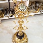 تلفن ایستاده برنزی ستون زنبوری سنگ مشکی