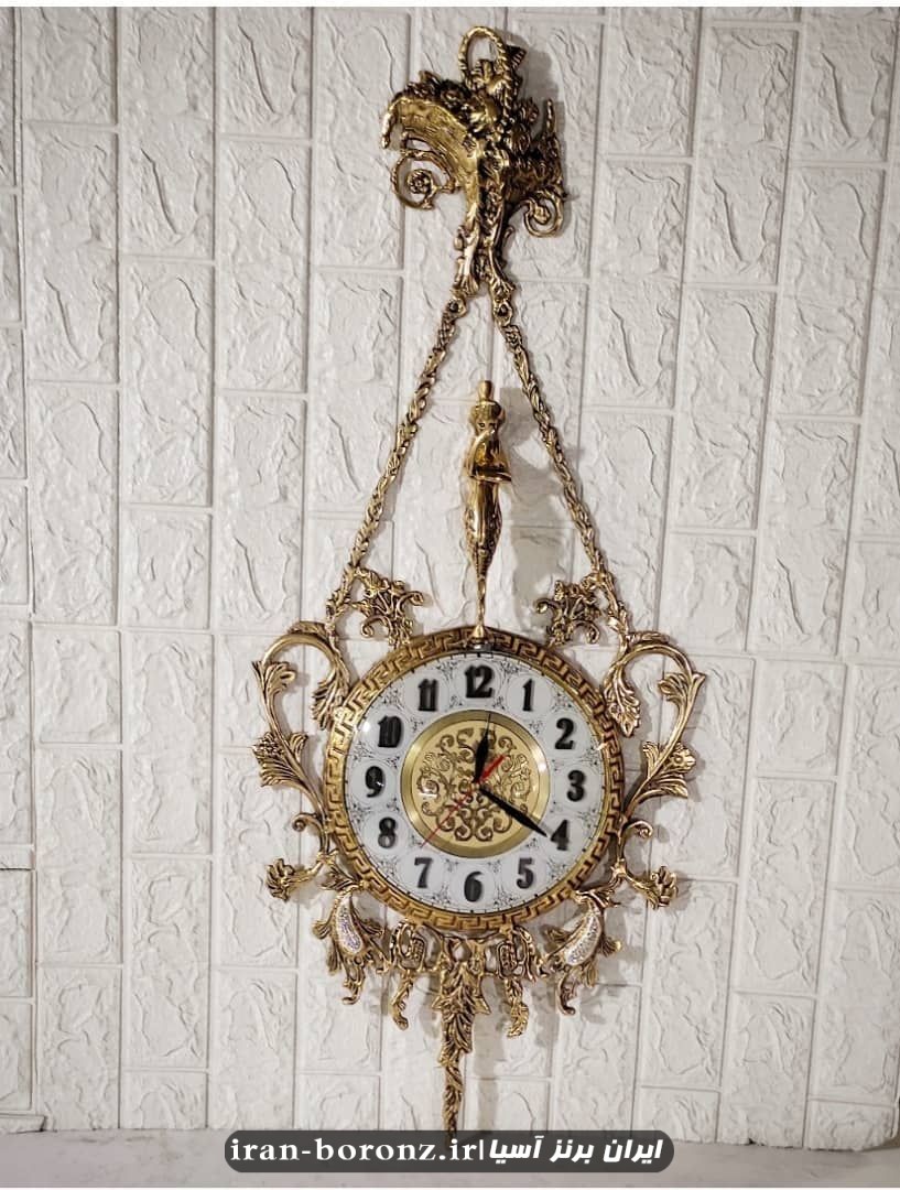 ساعت دیواری برنزی