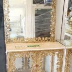 آینه کنسول داری برنزی مدل تخت