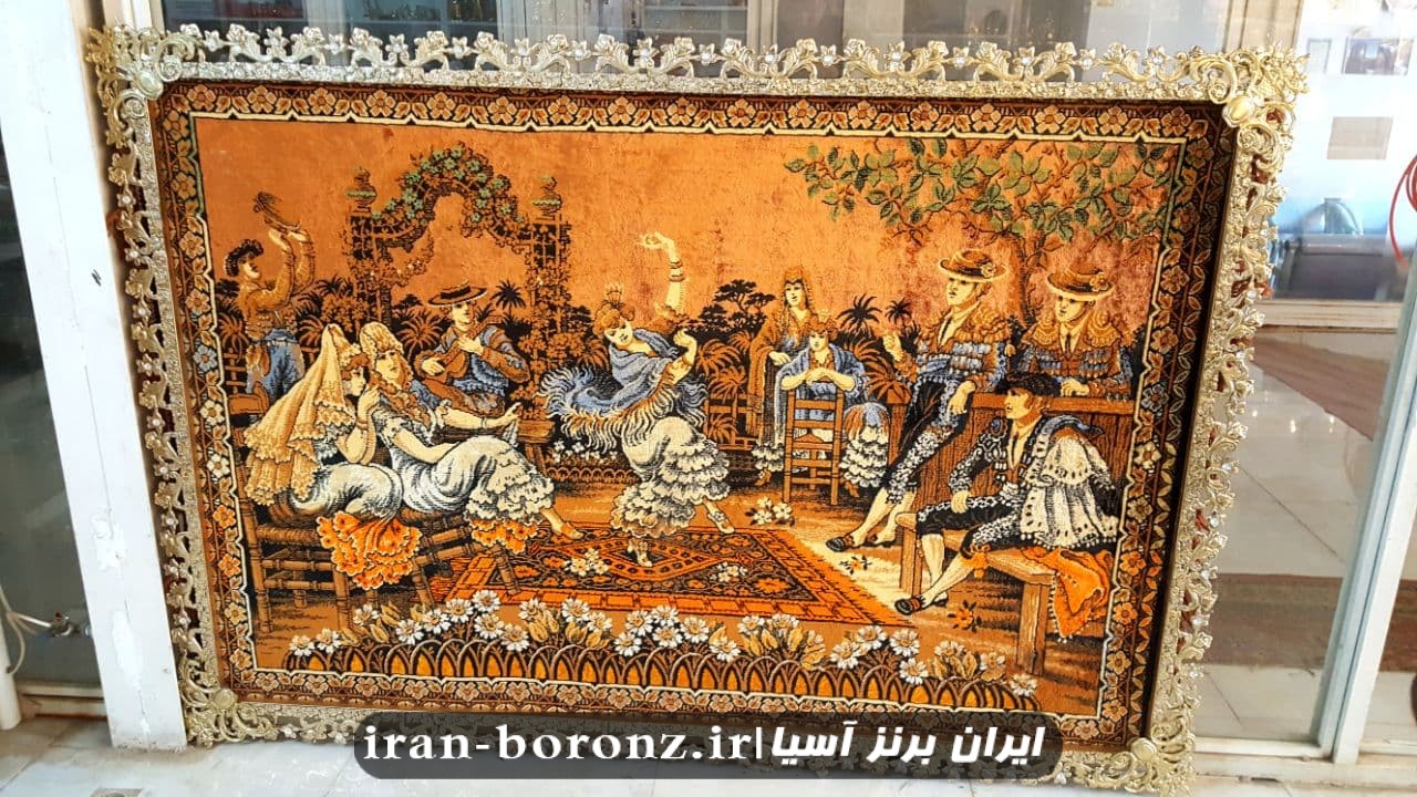 تابلو فرش برنزی