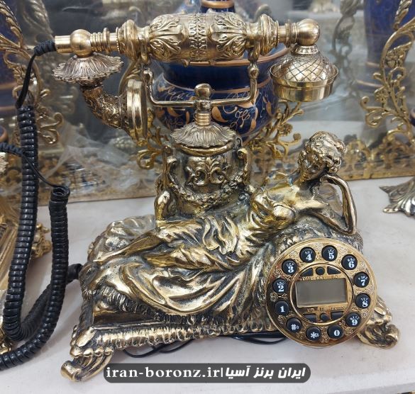 تلفن رومیزی برنزی