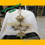 دو کاره شیرینی خوری قندان برنزی