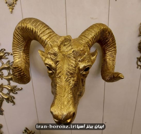 دیوارکوب مجسمه برنزی