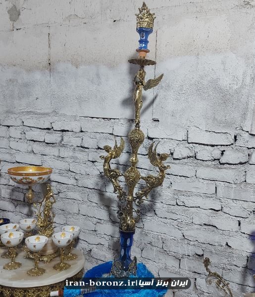 قلیان برنزی مدل 3 فرشته