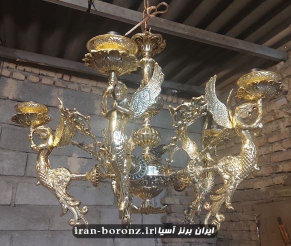 لوستر برنزی مدل فرشته