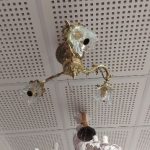 لوستر سقفی 3 شاخه برنزی