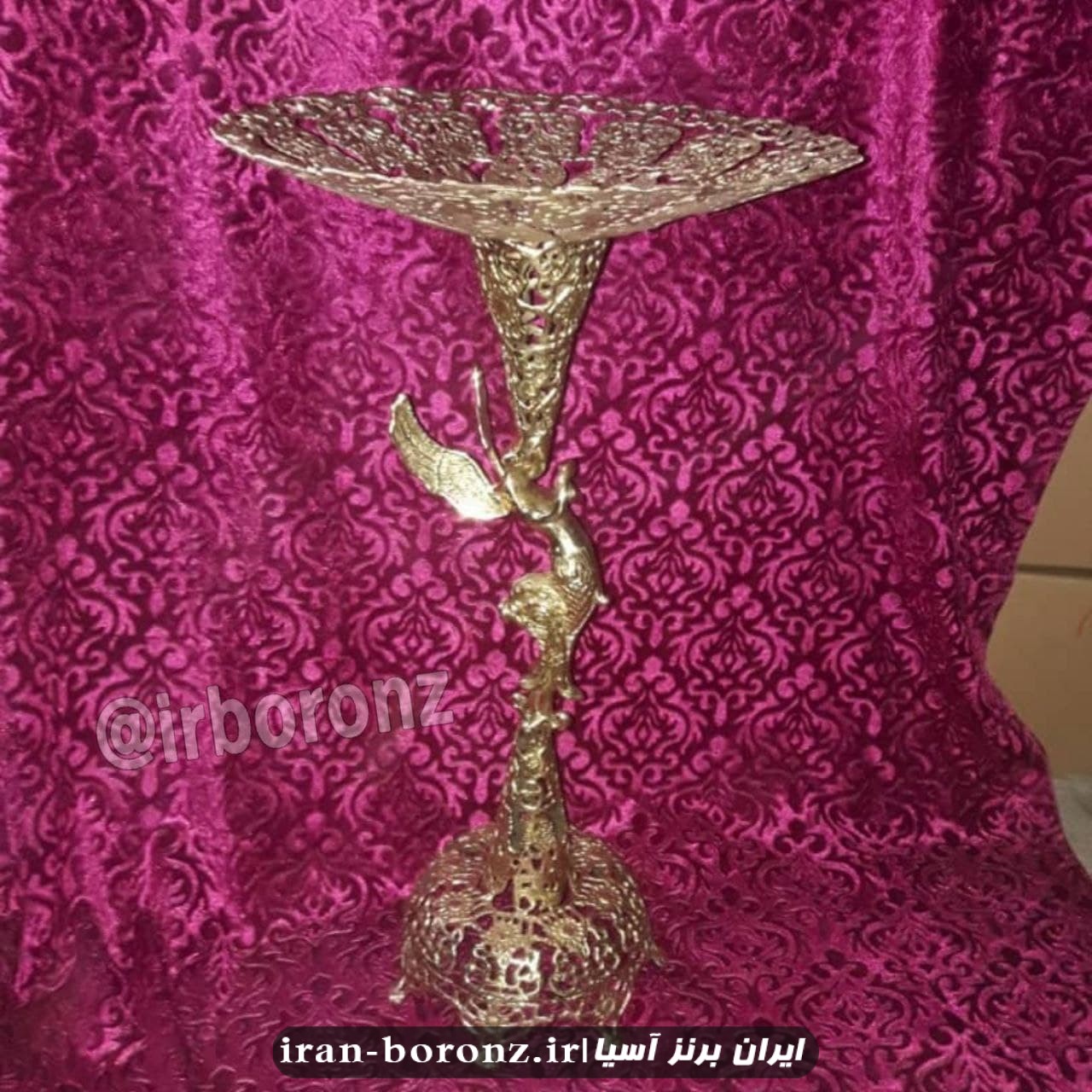میوه خوری ایستاده توری برنزی مدل فرشته