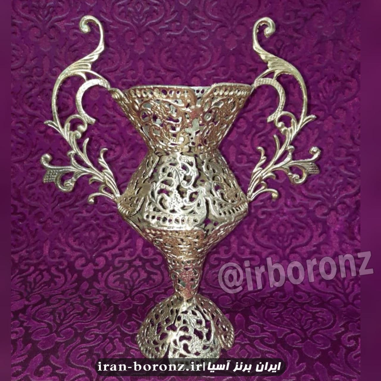 گلدان رومیزی برنزی