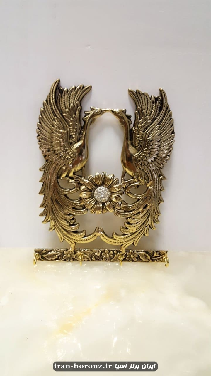 جا کلیدی برنزی مدل طاووس